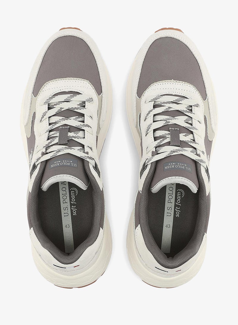 U.S. Polo Assn. Men's Grey Low-Top Sneakers - Stylish and Comfortable Footwear for Everyday Wear - Image 5